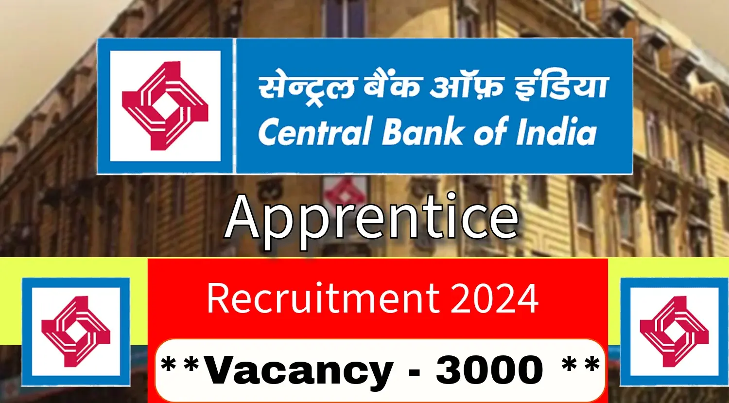 Central Bank of India Apprentice Recruitment 2024